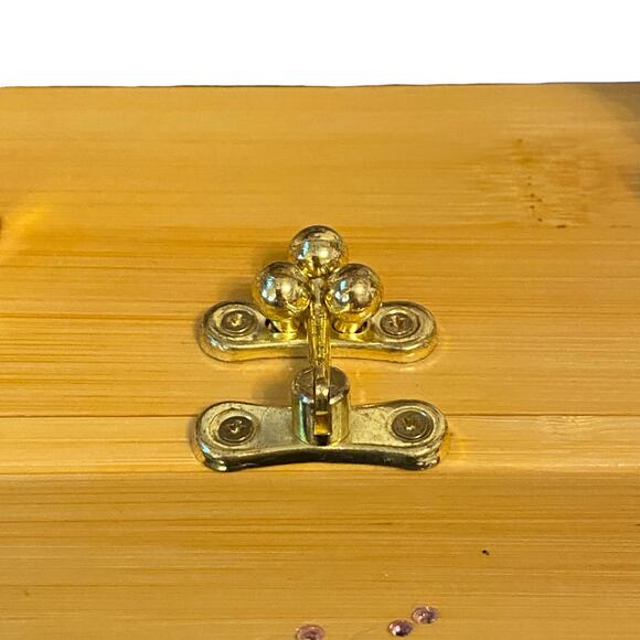 RARE Hula Lula Rex Mardi Gras Ladies Wooden Purse Decorative Bling Handbag - Picture 14 of 16